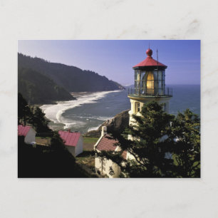 USA, Oregon, Florenz. Heceta Head Lighthouse Postkarte