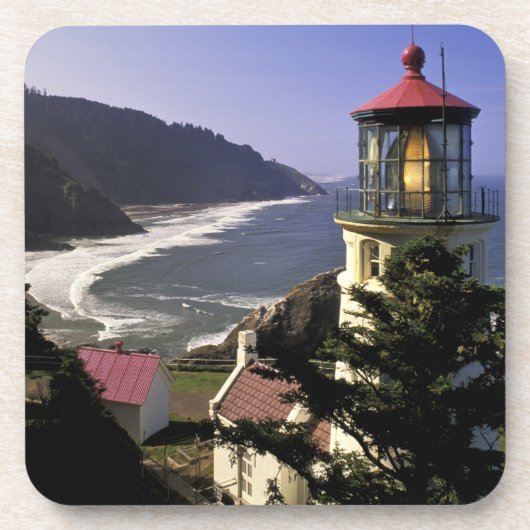 USA, Oregon, Florenz. Heceta Head Lighthouse Untersetzer (Vorderseite)