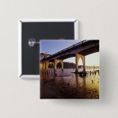 USA, Oregon, Florenz. Siuslaw-Brücke und Button (Vorne & Hinten)