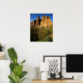 USA, Oregon, Granite Cliffs At Smith Rock Staat Poster (Heimbüro)