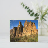 USA, Oregon, Granite Cliffs At Smith Rock Staat Postkarte (Stehend Vorderseite)