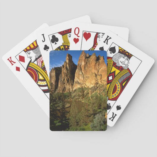 USA, Oregon, Granite Cliffs At Smith Rock Staat Spielkarten (Rückseite)