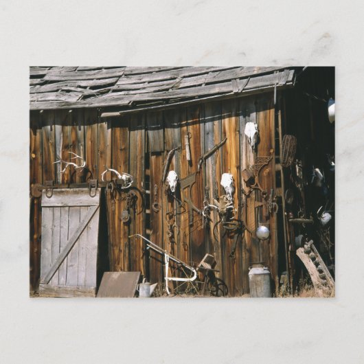 USA, Oregon, Harney Landkreis. Altwohnhalle Postkarte (Vorderseite)