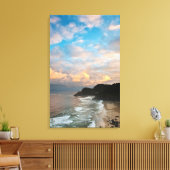 USA, Oregon Heceta Head Lighthouse am Morgen Leinwanddruck (Insitu (Wohnzimmer))