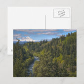 USA, Oregon, Hood river mit Postkarte (Vorne/Hinten)