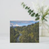 USA, Oregon, Hood river mit Postkarte (Stehend Vorderseite)