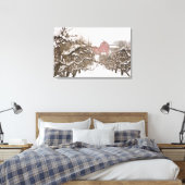 USA, Oregon, Hood River. Schneebedeckter Apple Leinwanddruck (Insitu (Schlafzimmer))