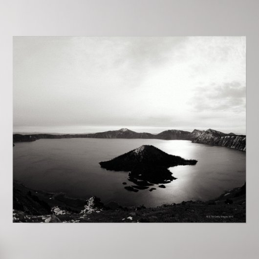 USA, Oregon, Krater Lake, Wizard Island, Poster (Vorne)