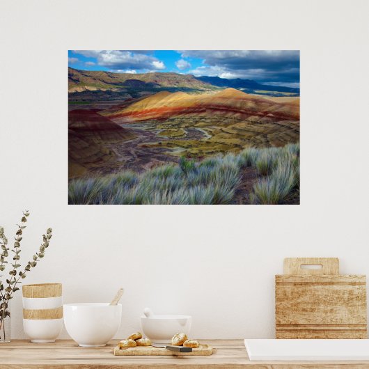 USA, Oregon Landschaft der bemalten Hügel Poster (Küche)