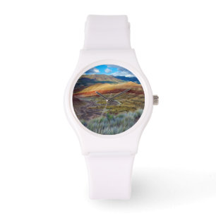 USA, Oregon. Landschaft der gemalten Hügel Armbanduhr