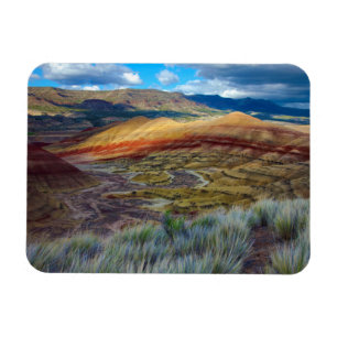 USA, Oregon. Landschaft der Painted Hills Magnet