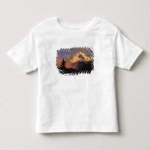 USA, Oregon, Mt. Hood National Forest. Rollend Kleinkind T-shirt