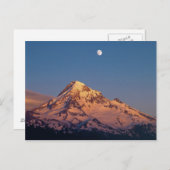 USA, Oregon, Mt Hood. Sunset schafft Alpengänger Postkarte (Vorne/Hinten)