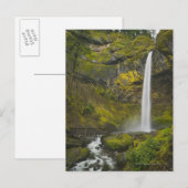 USA, Oregon, Multnomah Landkreis, Elowah Falls Postkarte (Vorne/Hinten)