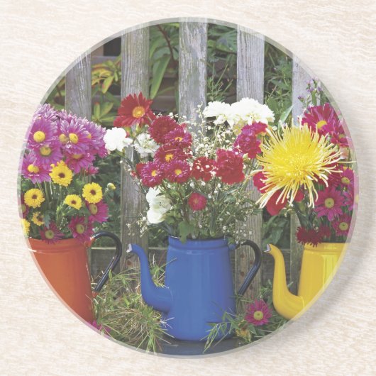 USA, Oregon, Portland. Antiquitätenware Sandstein Untersetzer (Vorne)