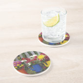 USA, Oregon, Portland. Antiquitätenware Sandstein Untersetzer (Seite)