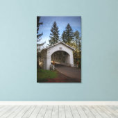 USA, Oregon, Scio, Hannah Bridge 2 Leinwanddruck (Insitu (Holzboden))