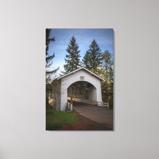 USA, Oregon, Scio, Hannah Bridge 2 Leinwanddruck (Vorderseite)