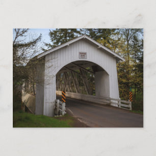 USA, Oregon, Scio, Hannah Bridge 2 Postkarte