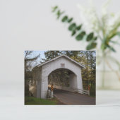 USA, Oregon, Scio, Hannah Bridge 2 Postkarte (Stehend Vorderseite)