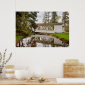 USA, Oregon, Scio, Hannah Bridge Poster (Küche)
