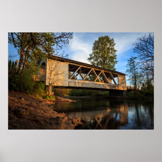 USA, Oregon, Scio, Larwood Wayside, Larwood Poster (Vorne)