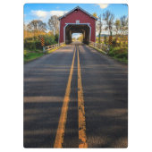 USA, Oregon, Scio, Shimanek Bridge 2 Klemmbrett (Rückseite)
