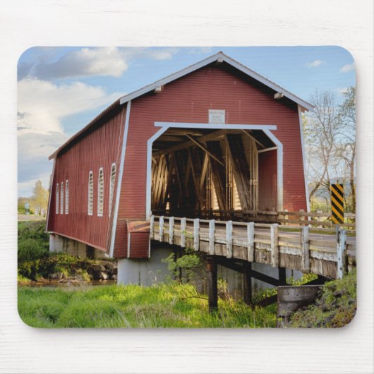USA, Oregon, Scio, Shimanek Bridge Mousepad (Vorne)