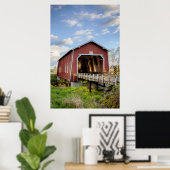 USA, Oregon, Scio, Shimanek Bridge Poster (Heimbüro)