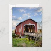 USA, Oregon, Scio, Shimanek Bridge Postkarte (Vorne/Hinten)