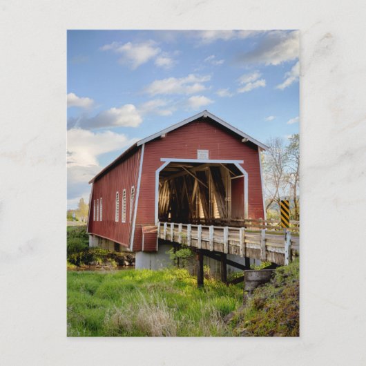 USA, Oregon, Scio, Shimanek Bridge Postkarte (Vorderseite)