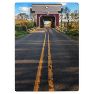USA, Oregon, Scio, Shimanek-Brücke 2 Klemmbrett