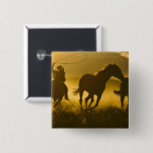 USA, Oregon, Seneca, Ponderosa Ranch. Button (Vorne & Hinten)