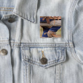 USA, Oregon, Seneca, Ponderosa Ranch. Cowboy Button (Beispiel)