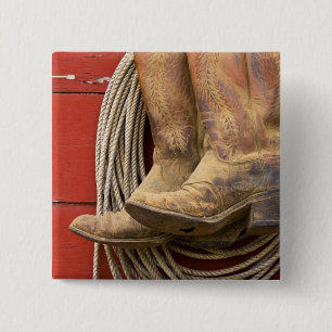 USA, Oregon, Seneca, Ponderosa Ranch. Nahaufnahme Button