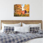 USA, Oregon Shimanek bedeckte Brücke am Morgen Leinwanddruck (Insitu (Schlafzimmer))