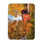 USA, Oregon Shimanek bedeckte Brücke am Morgen Magnet (Vertikal)