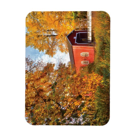 USA, Oregon Shimanek bedeckte Brücke am Morgen Magnet (Vertikal)