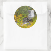 USA, Oregon, Silver Falls Staat Park 2 Runder Aufkleber (Tasche)
