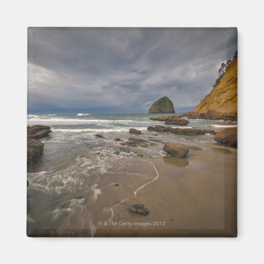 USA, Oregon, Tillmook Landkreis, Strand mit Magnet (Vorne)