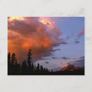USA, Oregon, Umpqua National Forest. Sturm 2 Postkarte
