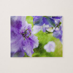 USA, Oregon, Willamette Valley, Larkspur Close 2 Puzzle