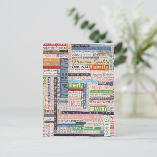 USA Original Postkarte (Stehend Vorderseite)