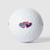 USA - Österreich-Liebe Golfball (Vorderseite)