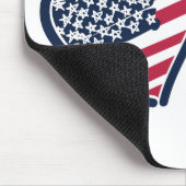 USA - Österreich-Liebe Mousepad (Ecke)