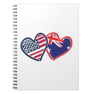 USA - Österreich-Liebe Notizblock