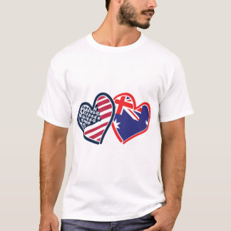 USA - Österreich-Liebe T-Shirt