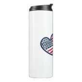 USA - Österreich-Liebe Thermosbecher (Nach links gedreht)