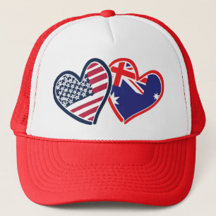 USA - Österreich-Liebe Truckerkappe