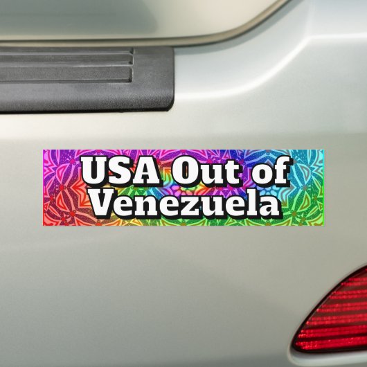 USA Out of Venezuela  Autoaufkleber (Auf Auto)